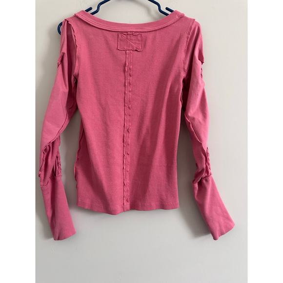 Free People Daisy Chain Cuff Long Sleeve Blouse Size Small - Picture 2 of 4